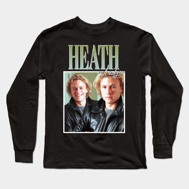 Heath Ledger Long Sleeve T-Shirt by TeesBySilvia
